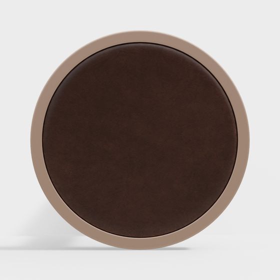 Elegant Round Seat 3D model for Creative Spaces