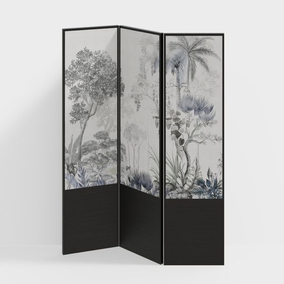 Tropical Rainforest Screen 3D model