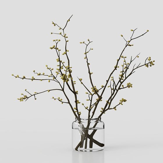 Spring Branch Vase 3D model