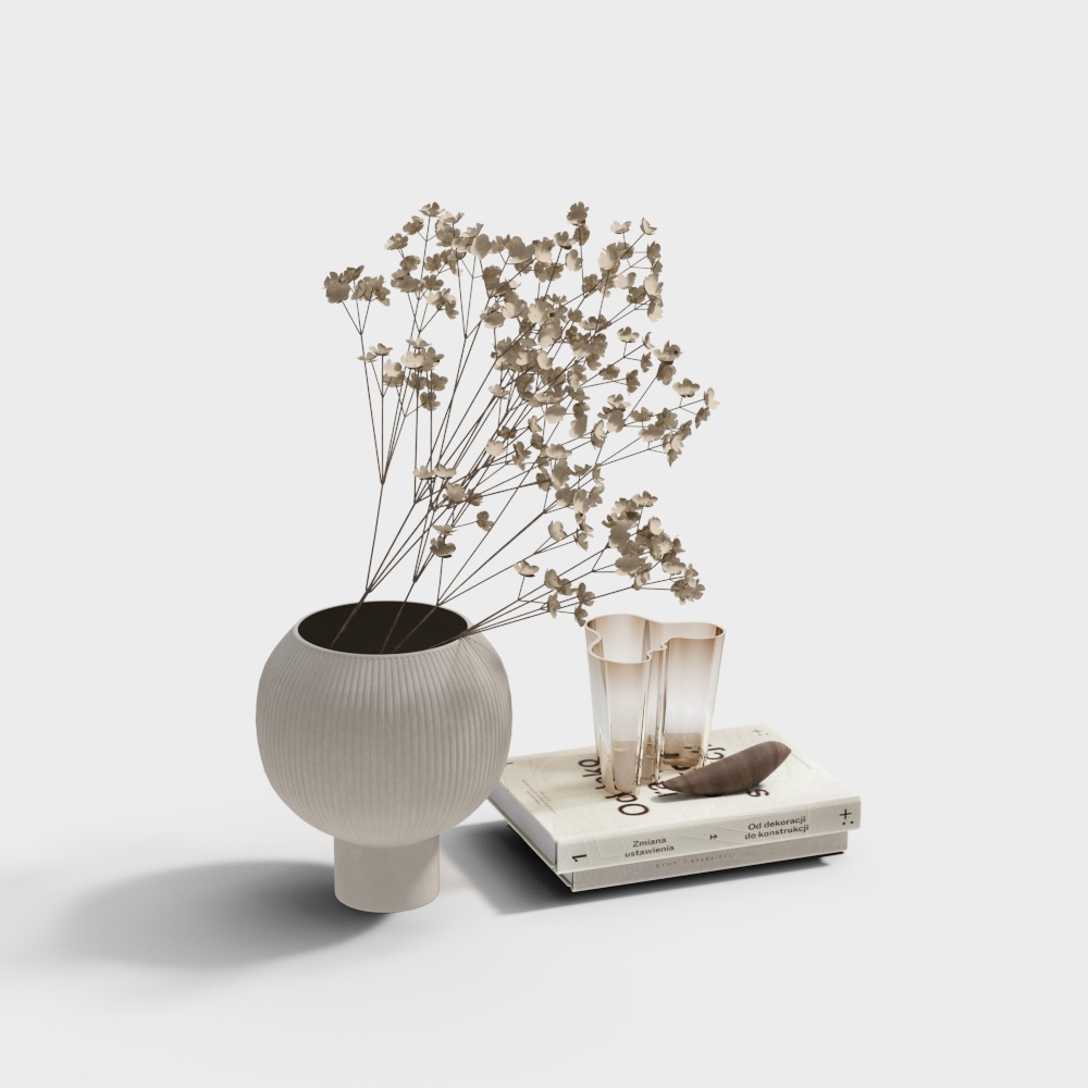 Bücher und Zubehör Kombination Dekor