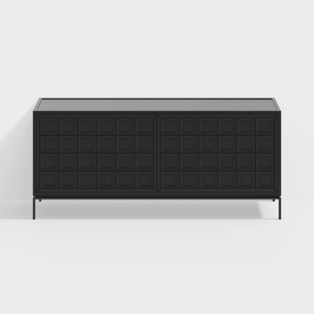 Cabinetto d'Ingresso in Stile Medievale Francese per Soggiorno e Sala da Pranzo