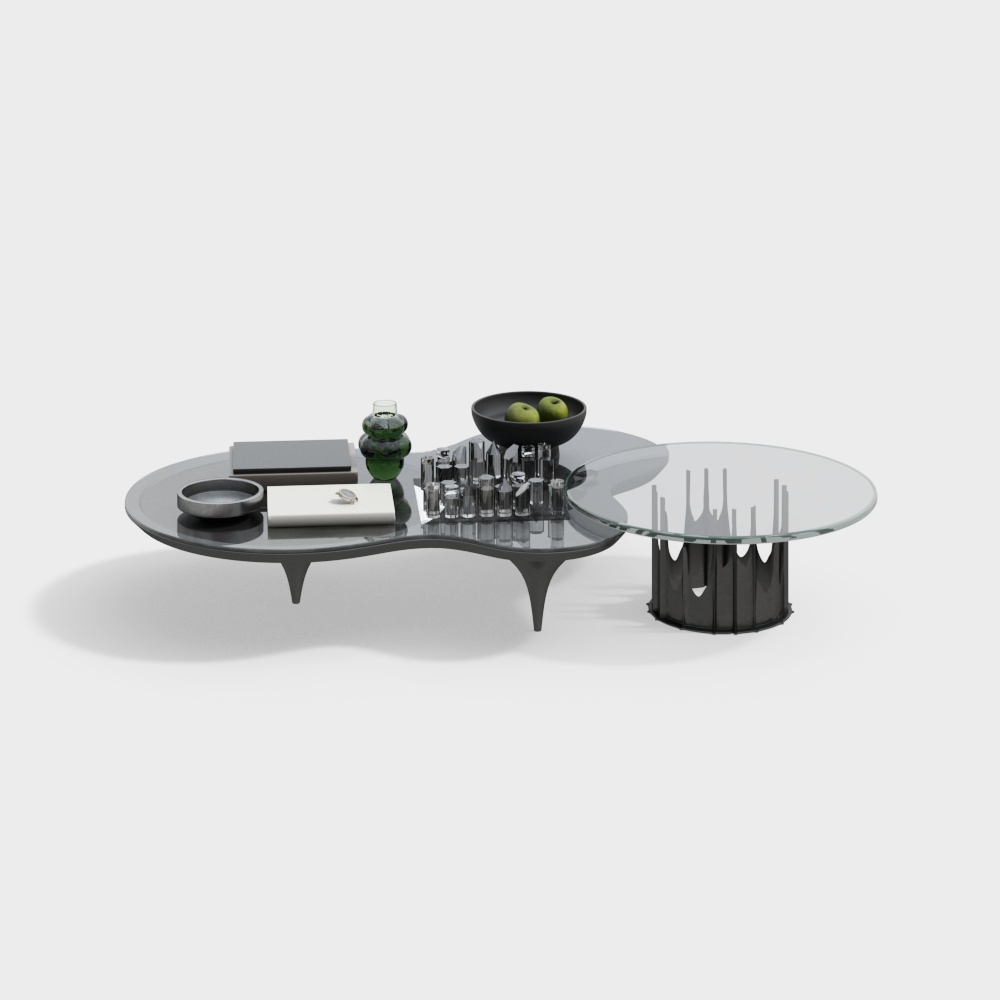 Modern Vacation Living Room Coffee Table Set