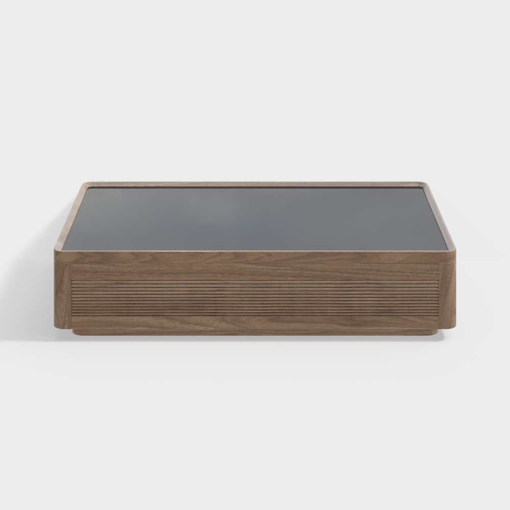 Italian Minimalist Wooden Coffee Table