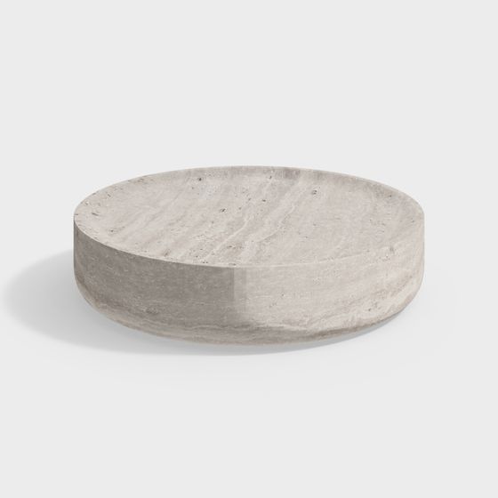 Elegant Low-Poly Concrete Bowl 3D model for Decor
