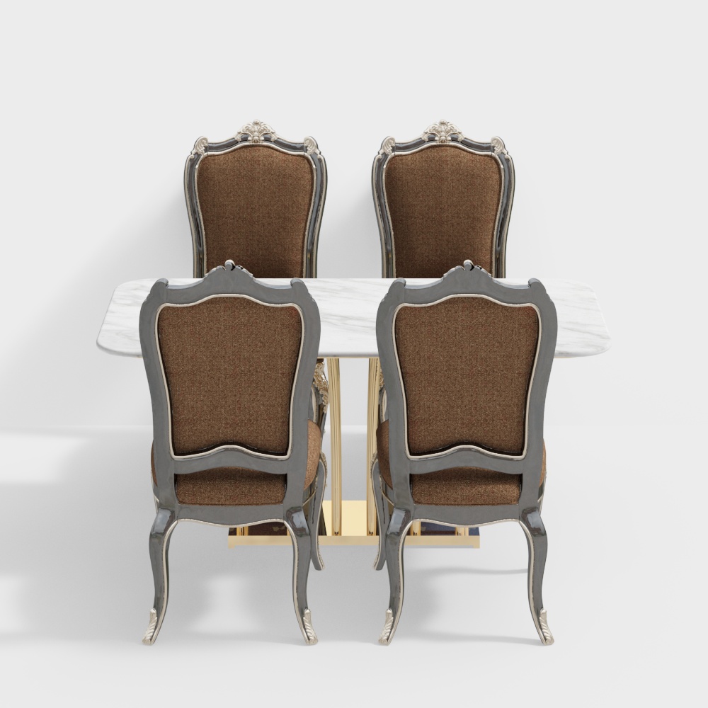 European Style Living and Dining Room Table Set