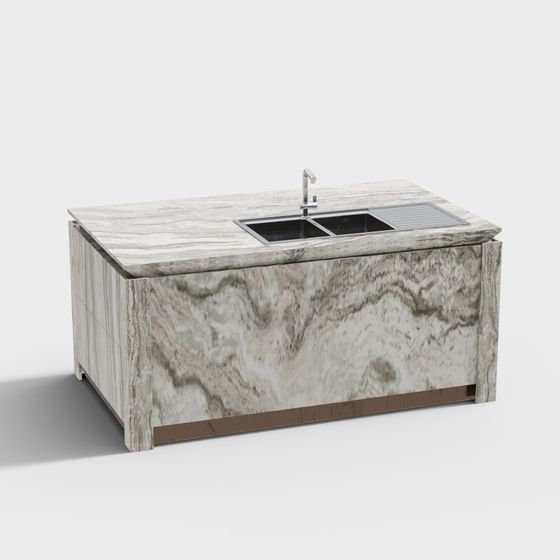 Urban Kitchen Island 3D model