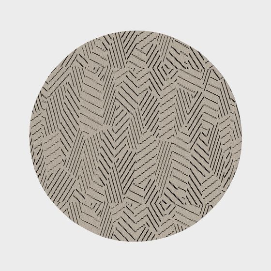 Elegant Round Carpet 3D model for Modern Spaces