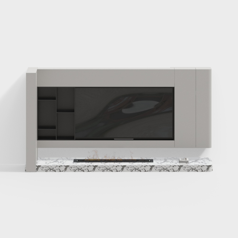 Modern Living Room Dining Room Feature Wall