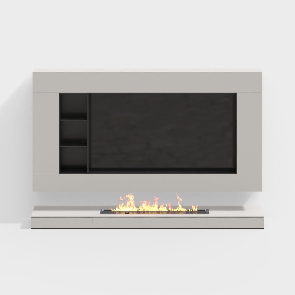 Mur d'accent moderne du salon et de la salle à manger