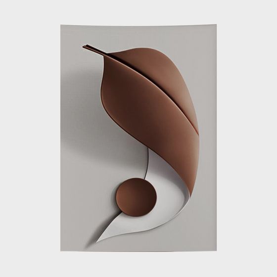 Abstract Leaf 3D Model