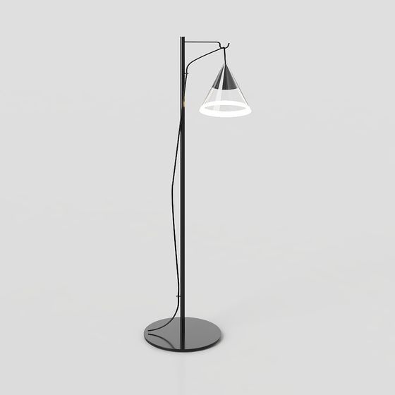 Cone-Shaped Floor Lamp 3D model