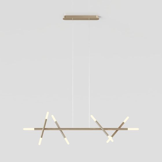 Elegant Low-Poly Pendant Light 3D Model