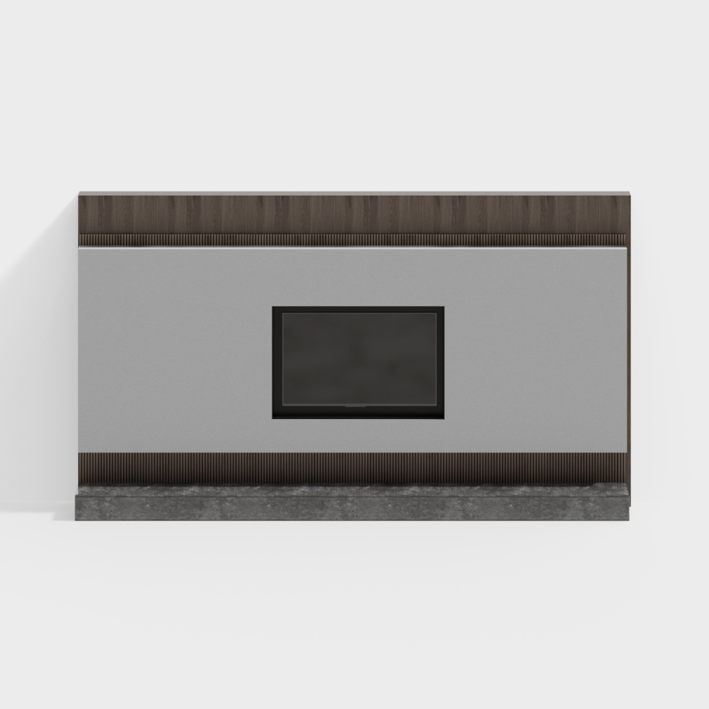 Parete Caratteristica Soggiorno e Sala da Pranzo Moderna