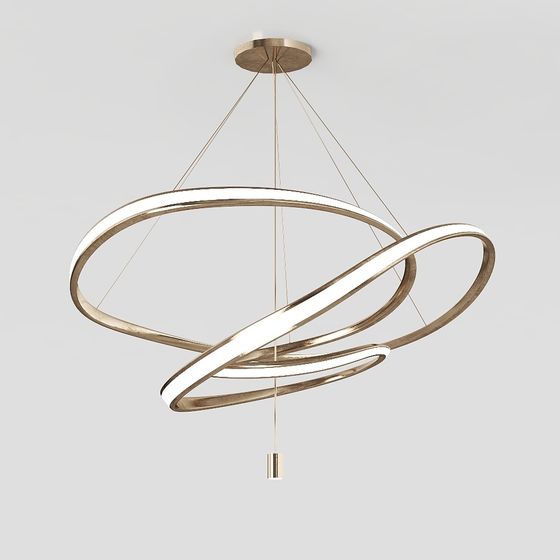 Ring Light 3D model - Stylish Chandelier for Modern Spaces