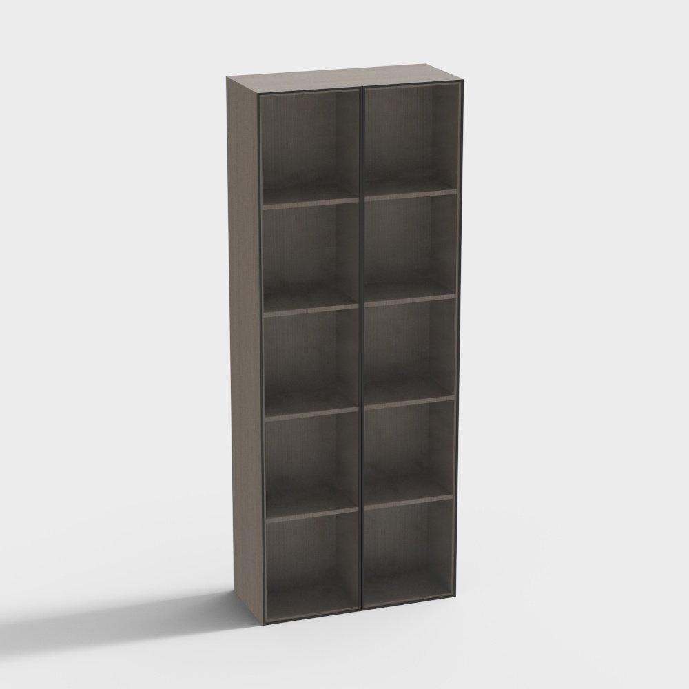 Tủ sách kính hai cửa kiểu Ý