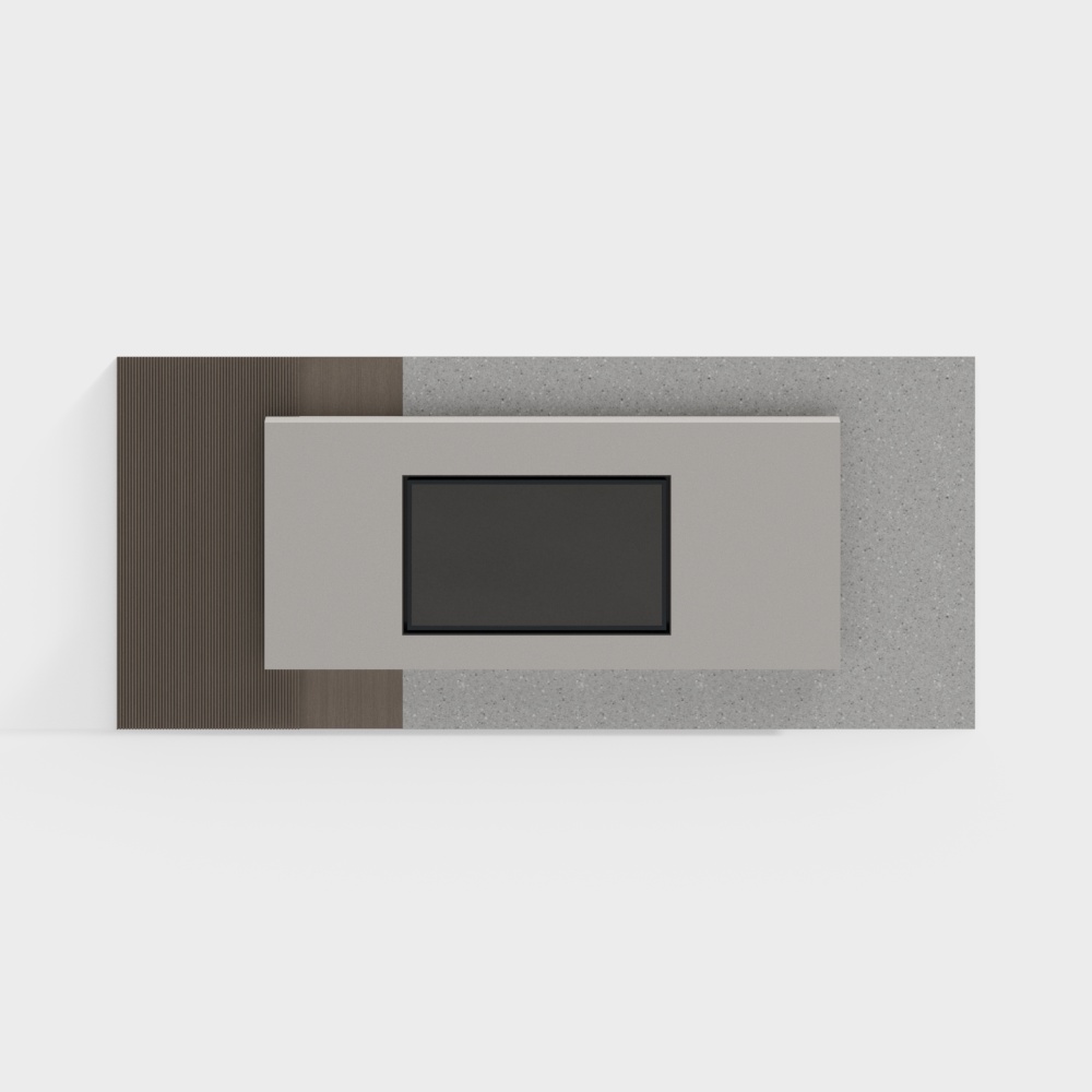 現代極簡餐廳背景牆