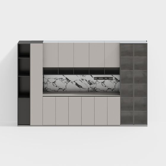 Italian Minimalist Side Cabinet