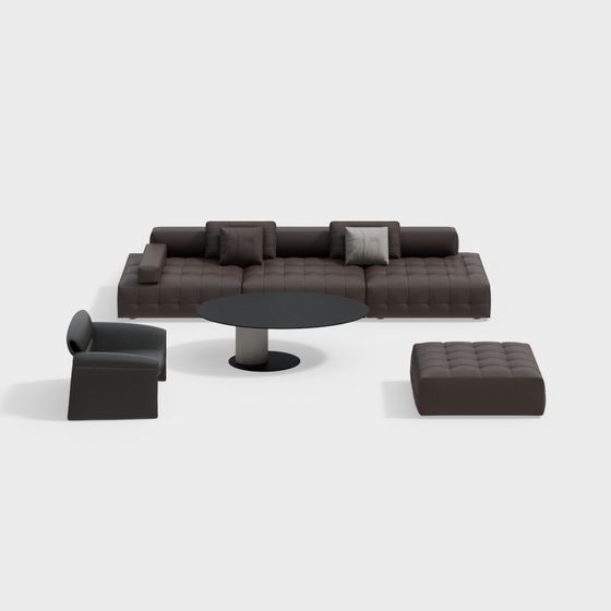 Divano Modulare Minimalista Moderno per Soggiorno e Sala da Pranzo