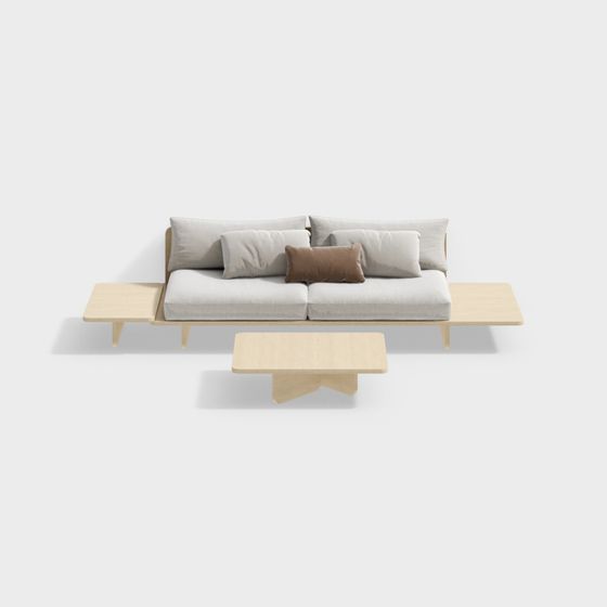 Urban Comfort Sofa 3D model for Modern Spaces