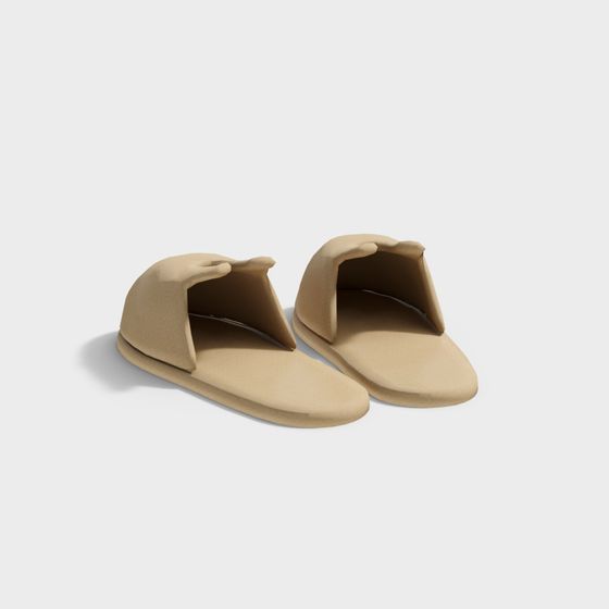 Beige Slides 3D model - Modern Minimalist Design