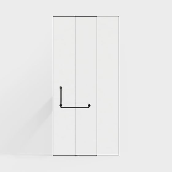 Minimalist Door 3D model for Contemporary Spaces