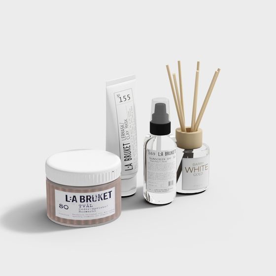 Elegant Low-Poly 3D Model Inspired by L:A Bruket