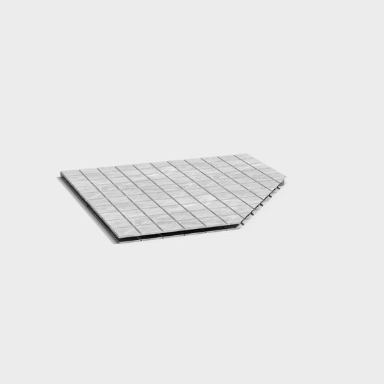 Folded Metal Floor 3D model for Creative Projects