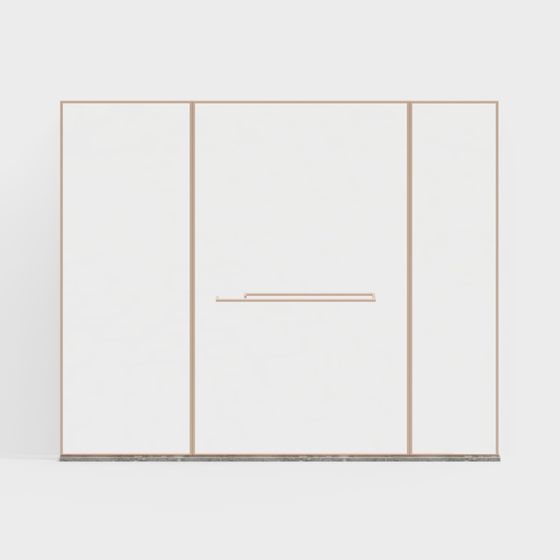 Sleek Sliding Door 3D model