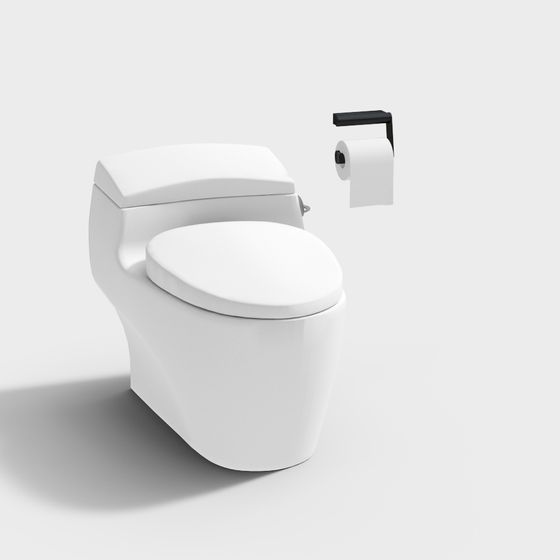 Minimalist Toilet 3D model
