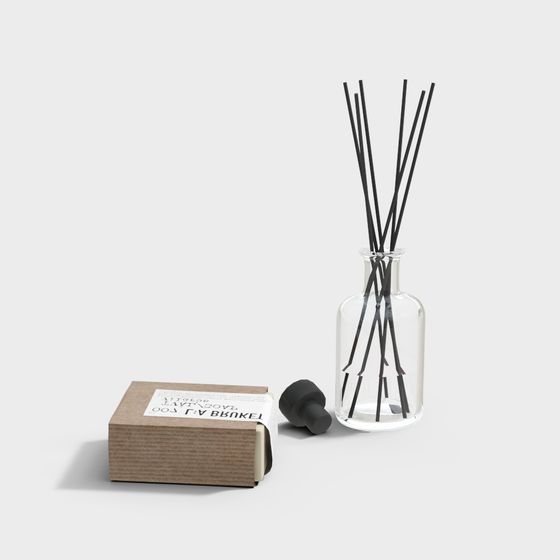 Minimalist Aromatherapy Bottle Set 3D model