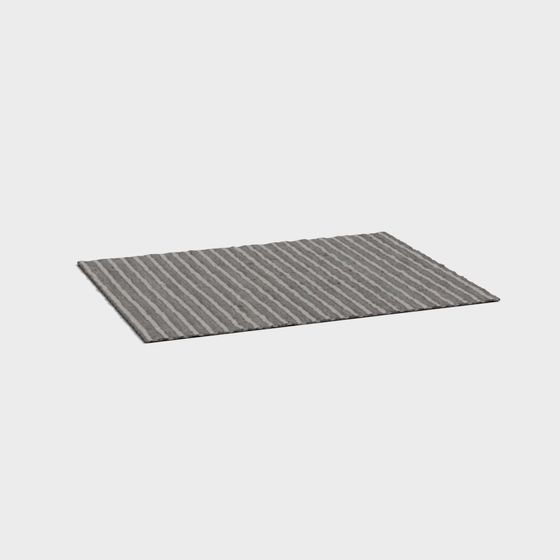 Striped Carpet 3D model for Modern Designs