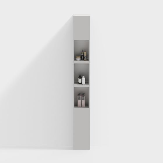Corner Storage Rack 3D model for Modern Interiors