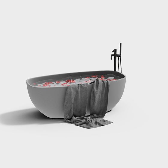 Green Bathtub 3D Model