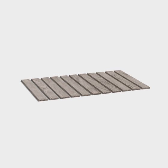 Grey Wooden Plank Path 3D model