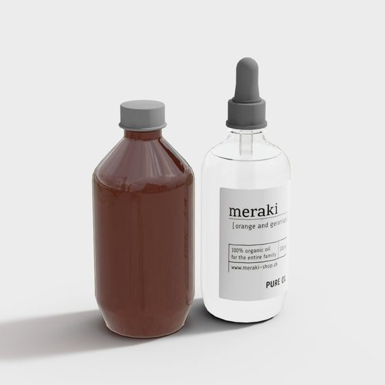Meraki Oil Bottles 3D model