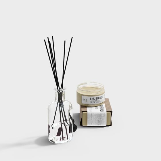L:A Bruket Fragrance Set 3D Model for Modern Spaces