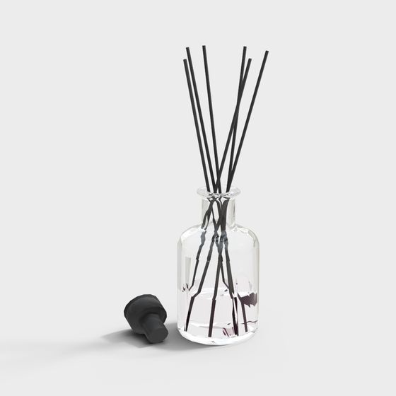 Minimalist Aromatherapy Bottle Set 3D model