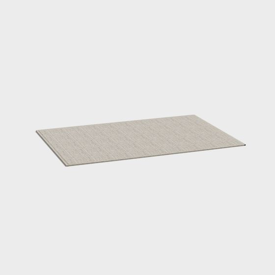 Elegant Minimalist Carpet 3D model for Modern Interiors