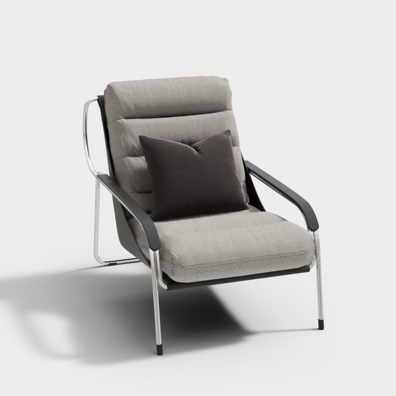 Stylish Urban Leisure Chair 3D model for Contemporary Spaces