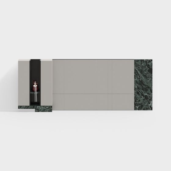 Pared Destacada de Sala de Estar y Comedor Moderna