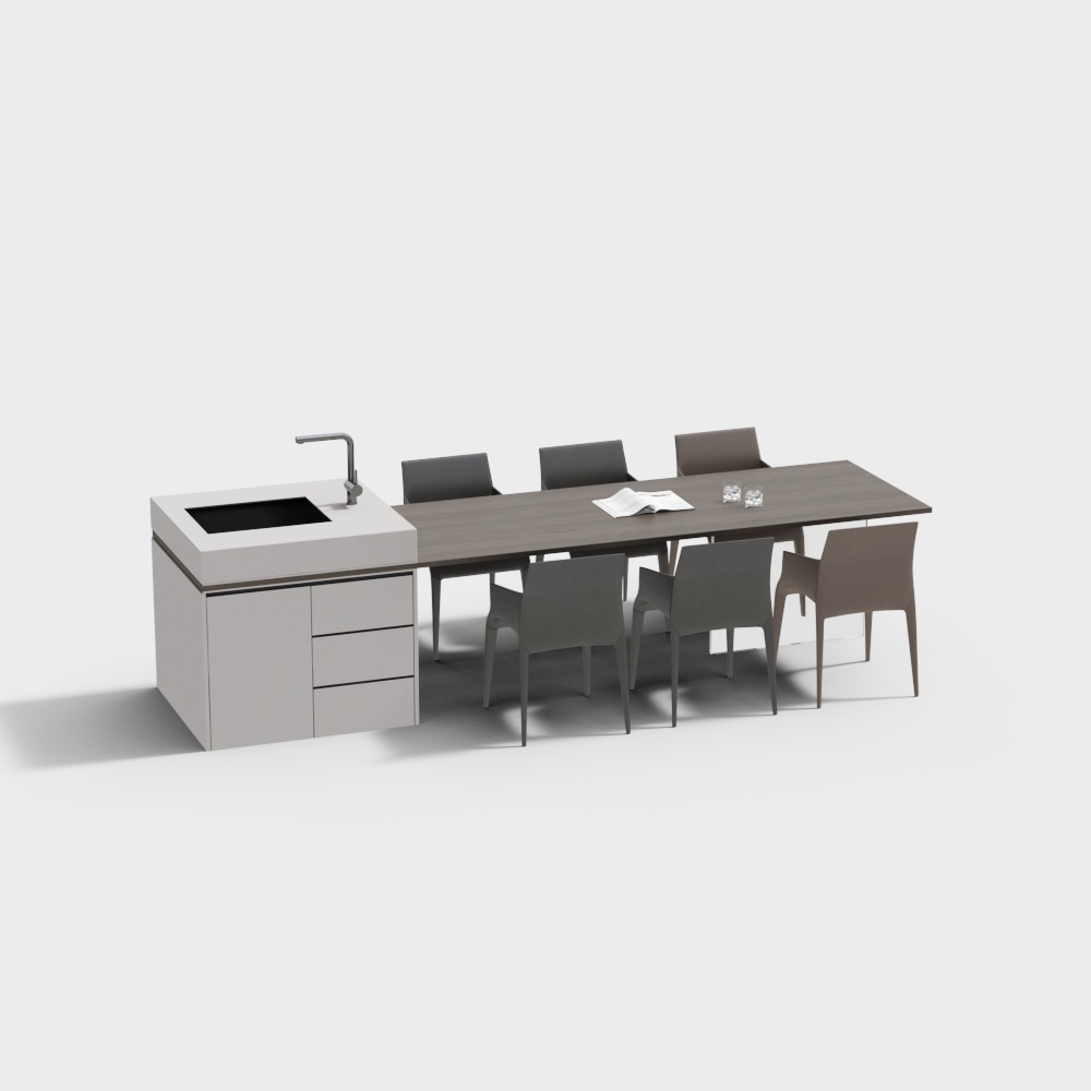 Modern Kitchen Island Table for Living & Dining Rooms