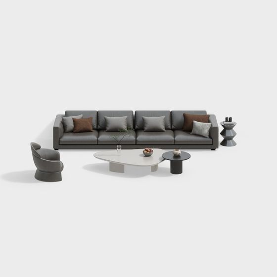 Modern Living and Dining Room Sofa Set