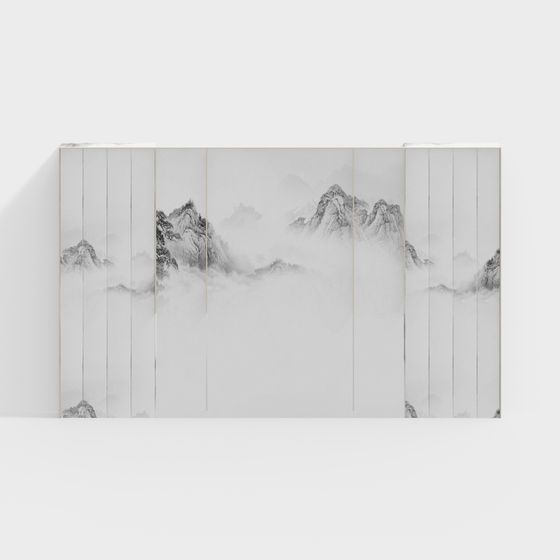 Cloud Mountain Mist Screen 3D model