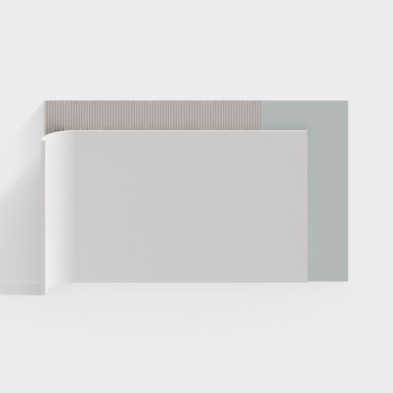 Modern Minimalist Partition Wall 3D model