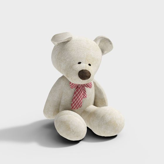 Teddy Bear 3D model - Adorable Low Poly Design