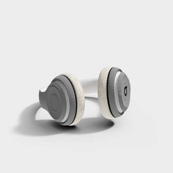 Chic Low-Poly High-Detail Headphones 3D model