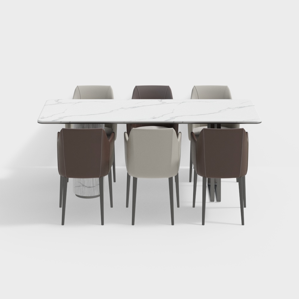 Modern dining table set for living and dining room
