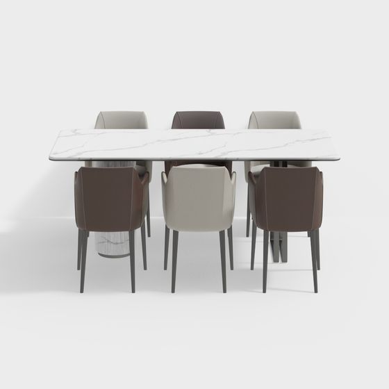 Modern dining table set for living and dining room