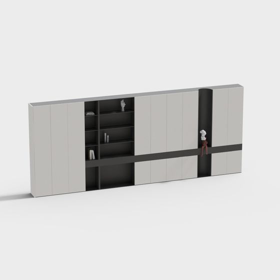 Urban Bookshelf 3D model