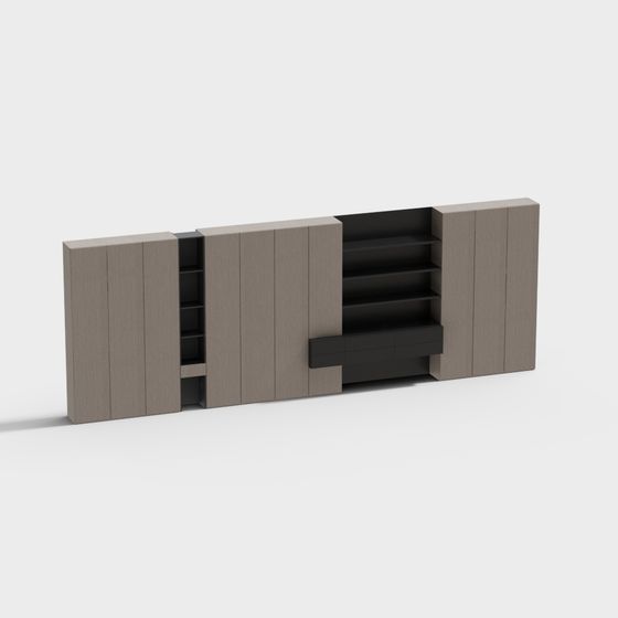 Urban Bookshelf 3D model for Modern Design